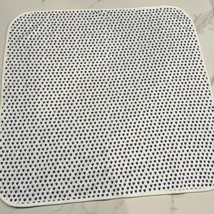 Roller Rabbit Blue Heart Receiving Blanket